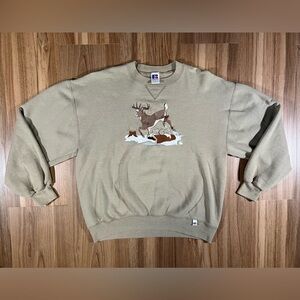 Russell Athletic Deer Nature Vintage Sweatshirt